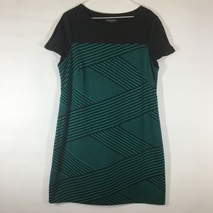 Womens career dress 16P green black Perceptions